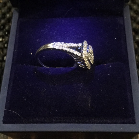 10kt White gold 1kt Diamond ring - Picture 3 of 4